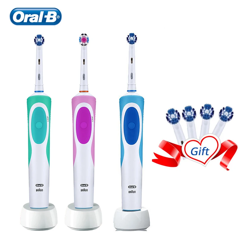 Oral B Vitality Electric Toothbrush Rechargeable 2D Rotating Deep Clean Replacement Brush Head Hygie