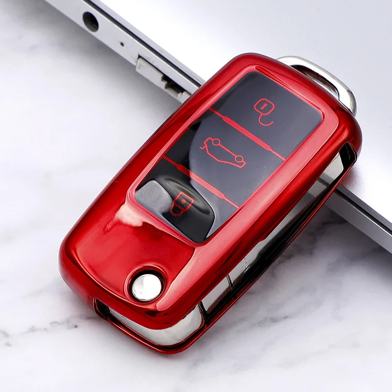 Car Key Case Car Key Full Cover Protection Shell for VW Volkswagen Cars