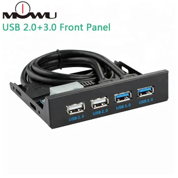 

MOWU USB3.0*2+USB2.0*2 3.5 inch 4 Ports USB 3.0 and USB 2.0 Custom Computer Case Front Panel