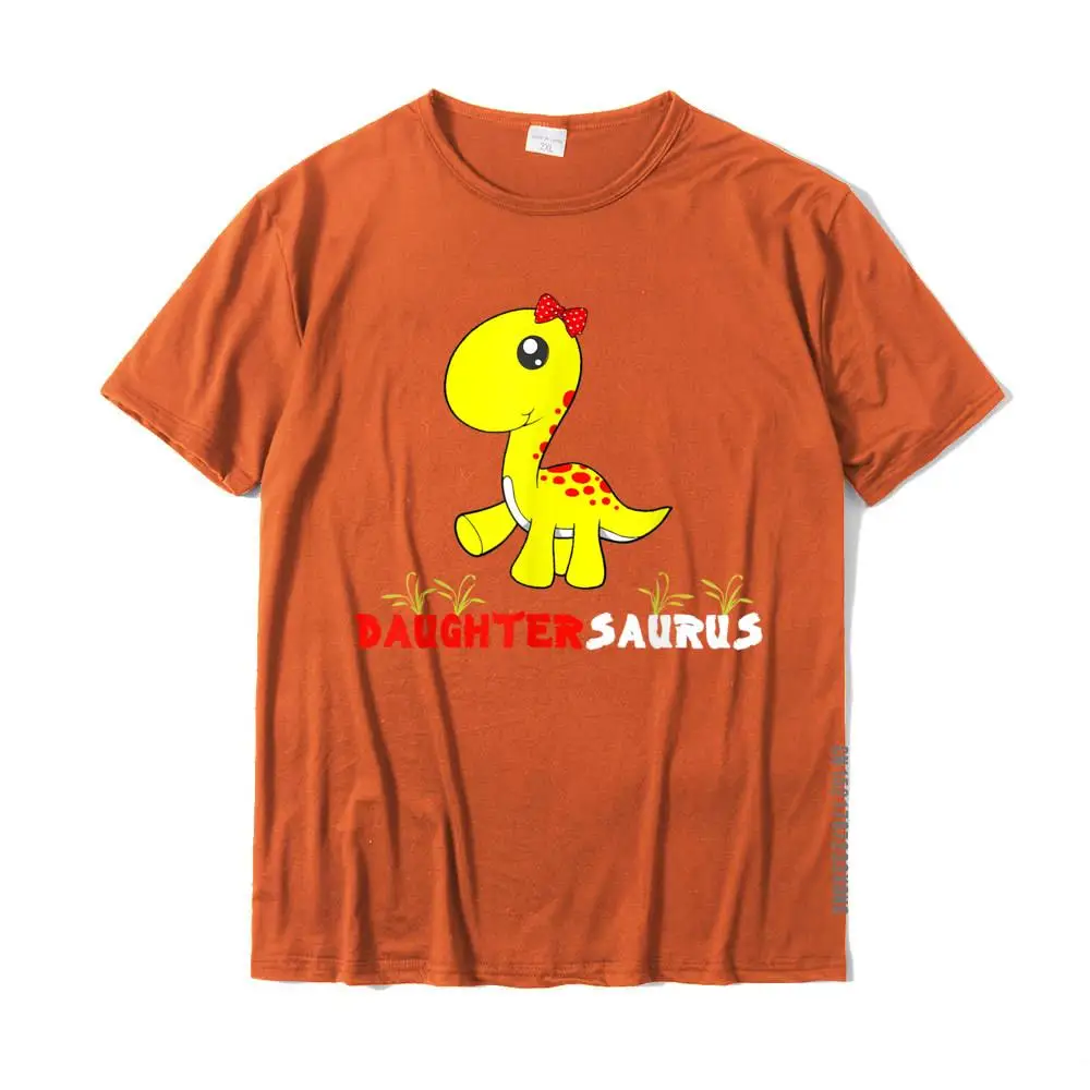 Europe Tshirts On Sale O-Neck Summer 100% Cotton Fabric Men Tops Shirt Custom Short Sleeve Clothing Shirt Drop Shipping Daughtersaurus Shirt Dinosaur Girl Daughter Saurus T-Shirt__MZ20366 orange