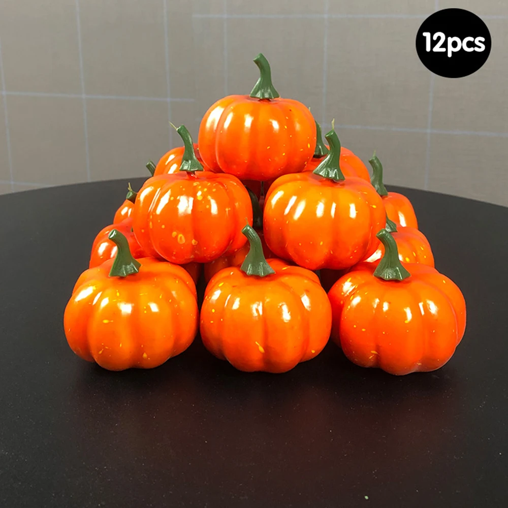 

Halloween Artificial Pumpkin Fruit Model Simulation Vegetable Fruit Fake Foam Fruit Dish House Kitchen Party Festival Home Decor
