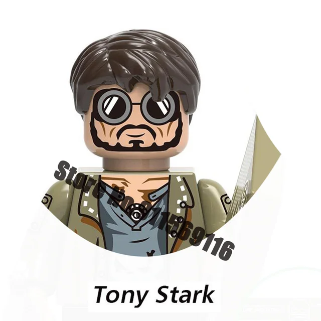 Superhero Iron Man Building Blocks Bricks Pepper Ultron Tony Stark Mark War Machine Action Figures Kids Toys Christmas Gifts H-X1367