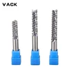 VACK Carbide Tungsten Corn teeth cutting 3.175/4/6mm milling bits end CNC PCB Milling  bits cutter for Engraving machine ► Photo 2/6