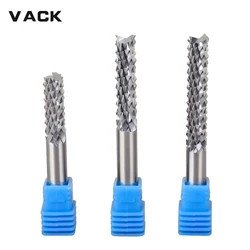 VACK – fraises CNC en carbure de tungstène pour machine à graver le bois, 3.175mm, 4mm, 6mm, 8mm, PCB 