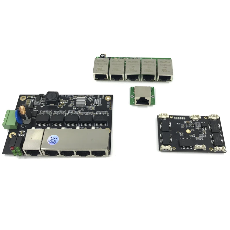 Неуправляемый 3/5 порт 10/100 м промышленный Ethernet коммутатор модуль PCBA плата OEM
