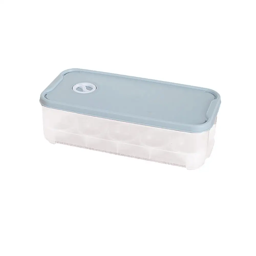 Держатель для яиц пластиковый ящик для хранения Контейнер Органайзер коробка для холодильника 10 сеток домашний кухонный Организатор инструменты для сбора яиц Q3 - Цвет: Blue