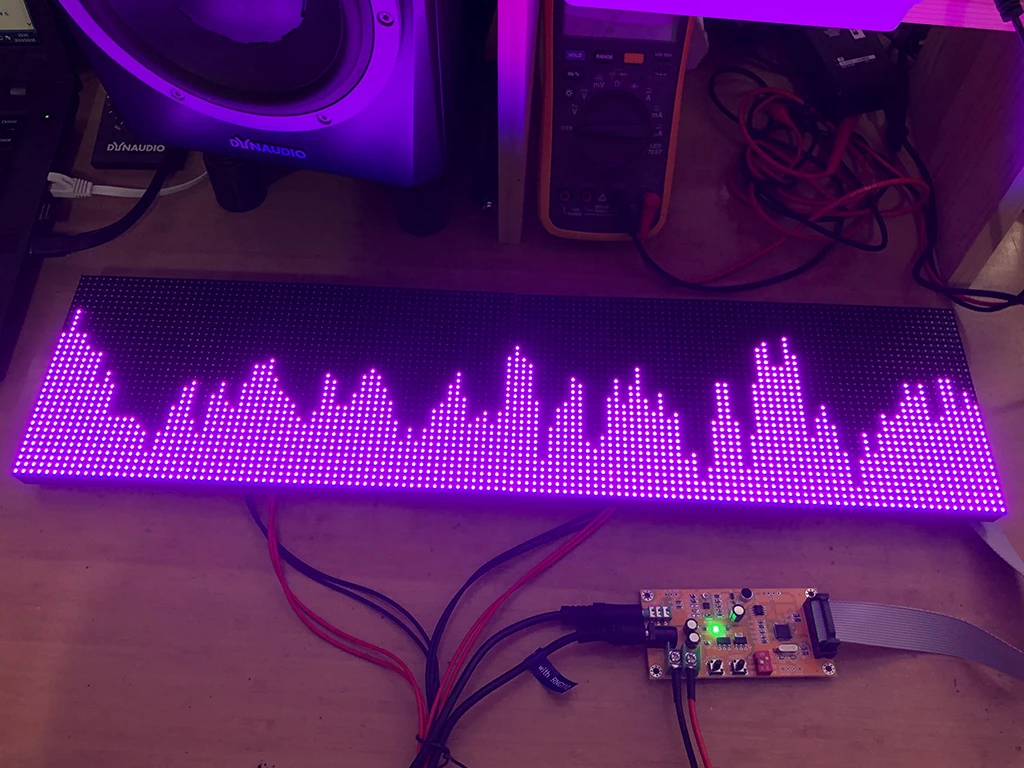 AS128 a todo Color RGB pantalla de visualización de espectro de música KTV etapa LED lámpara de ritmo 64 modo nuevo producto - 2