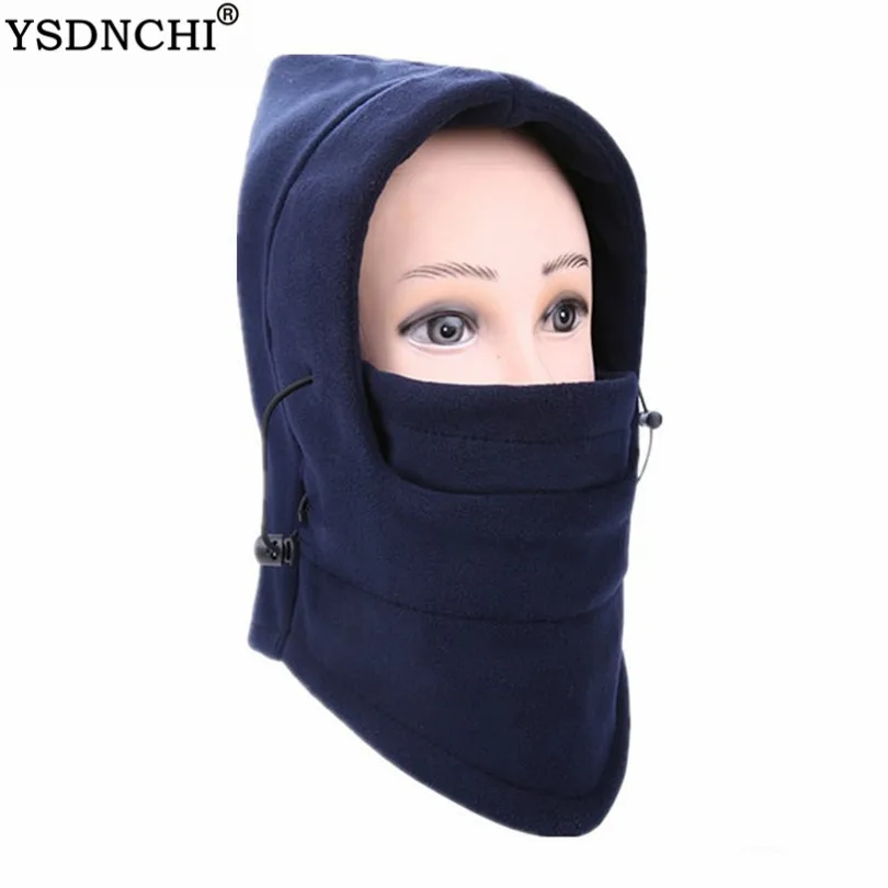 

YSDNCHI Unisex Winter Beanies Women Skullies Male Masked Warm Riding Pure Color Workout Caps Wool Fleeces Snowboard Cap 9 Colors