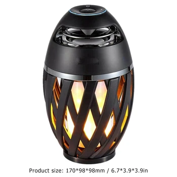 

LED Bluetooth Speaker Lamp Smart Wireless Music Light Garden Outdoor Flame Lights Home Decor DC 5V Home Spotlight