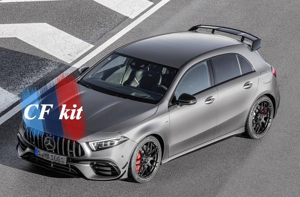 AMG стиль Спойлеры для Mercedes-Benz W177 хэтчбек A класс 3 к саржа углеродного волокна задний багажник спойлер задняя крышка седан крыло