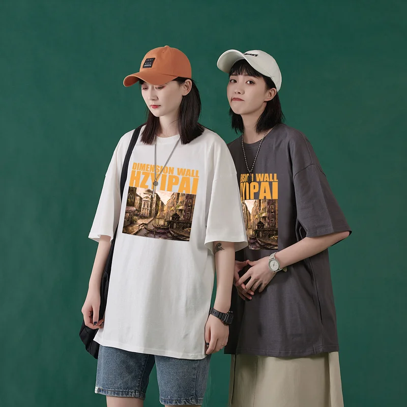 SingleRoad Female T-shirt 2020 Summer Oversized Graphic Unisex Hip Hop Harajuku Tshirt Japanese Streetwear T Shirt For Women