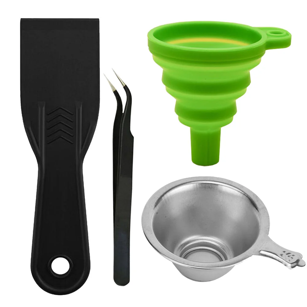 3D Printer parts Silicon Funnel+Metal UV Resin Filter Cup+tweezers+SLA Resin Special Tool Shovel for Photon DLP Parts - 2