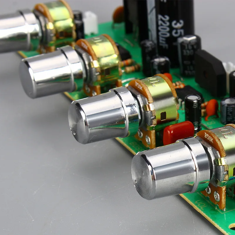 12 В NE4558 Hi-Fi предусилитель тональная плата бас ВЧ регулятор громкости доска предварительного усилителя