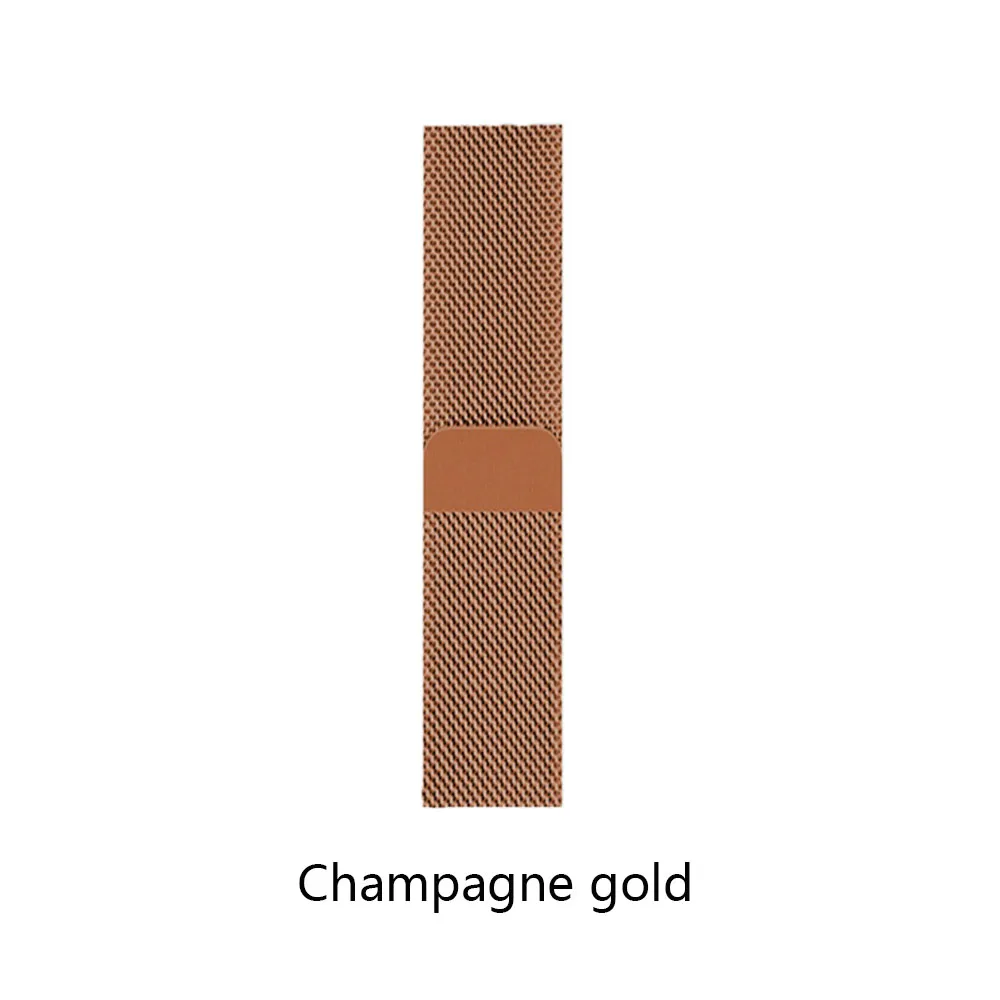 Ремешок cakoie Milan для Apple Watch из нержавеющей стали с магнитной петлей 44 мм 40 мм iwatch 5 4 3 2 серии металлический ремешок на запястье - Цвет ремешка: Champagne gold