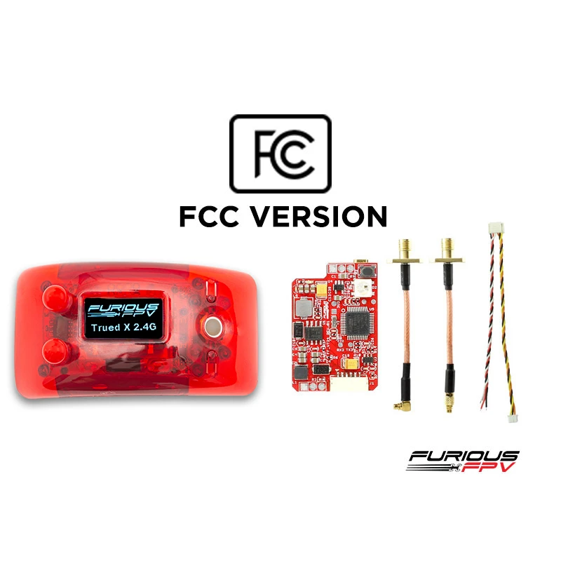 FuriousFPV 2,4 Ghz FCC Combo TrueD-XVTX длинная четкость Восстановленный приемник для Fatshark HDO Доминатор V1 V2 V3 FPV очки