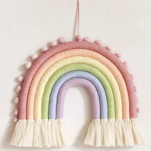 Image for Rainbow Hanging Ornament DIY Rope Handmade Woven T 
