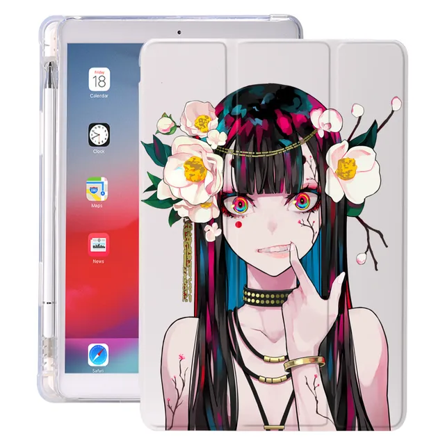 ペンホルダー付きガールズアニメケース Ipad Pro 11 Air 4 Mini 5 7th 6th 10 2 Pro Funda Air 2 Air Air3用カバー12 9 タブレット 電子書籍ケース Aliexpress