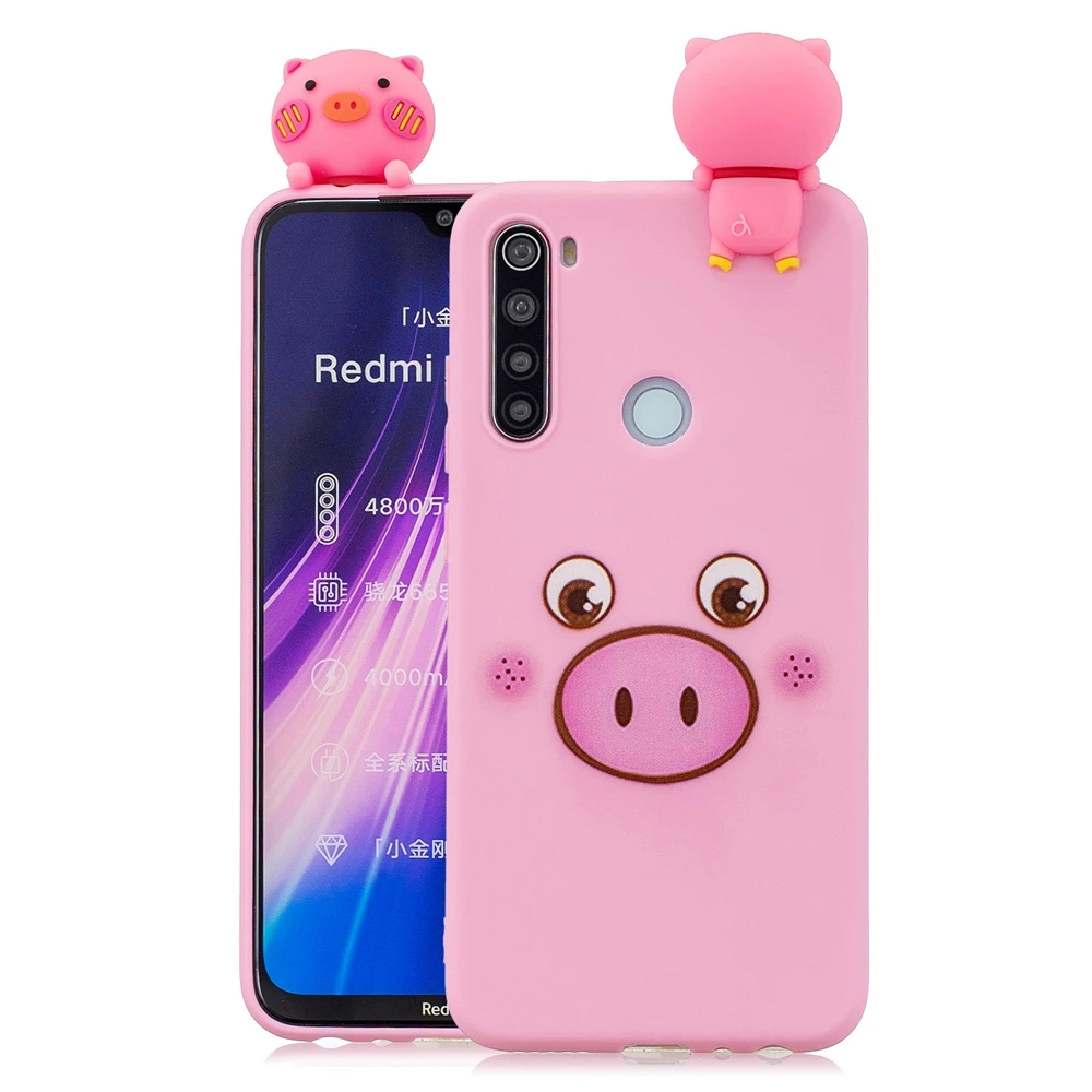 Redmi 8 8A Xiaomi Redmi Note 8T чехол 3D Kawaii панда Единорог силиконовый мягкий чехол для Funda Xiaomi Redmi Note 8 Pro Чехол для женщин - Цвет: 4