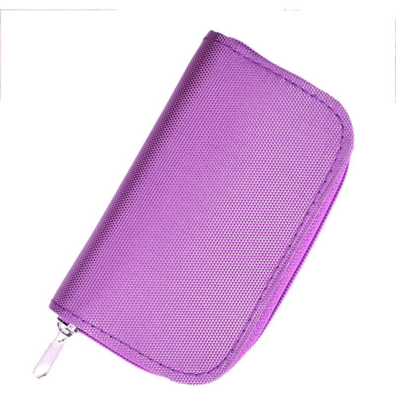 Фиолетовый Memory Card Storage Carrying Case Holder Wallet 22slots For CF/SD/SDHC/MS/DS 3DS Game Accessory Memory Protector Memory Cards - Цвет: Фиолетовый