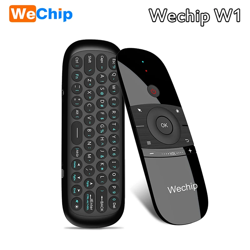 Wechip W1 клавиатура мышь беспроводной 2,4G Fly Air mouse Rechargeble мини пульт дистанционного управления для Android Tv Box/Mini P