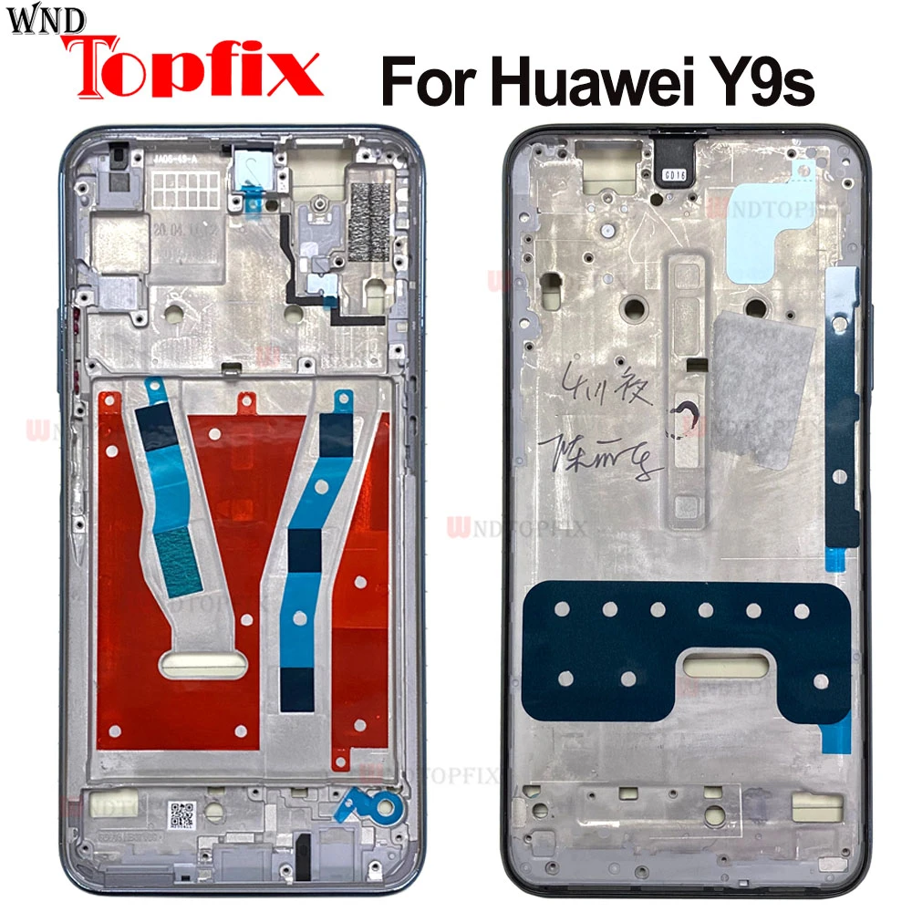 Original For Huawei Y9s Middle Frame Plate Housing Bezel LCD Support Mid Faceplate Bezel P smart Pro 2019 Middle Frame phones with aluminium frame