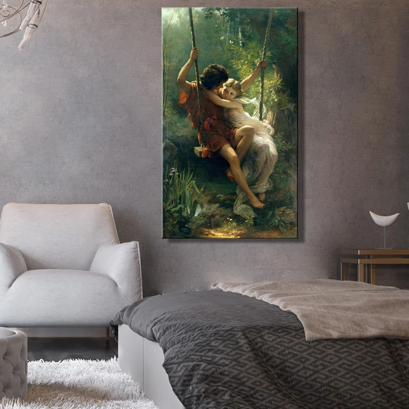 Wall Art Canvas Famous Painting Painter Springtime Posters Print on Canvas Living Room Decor