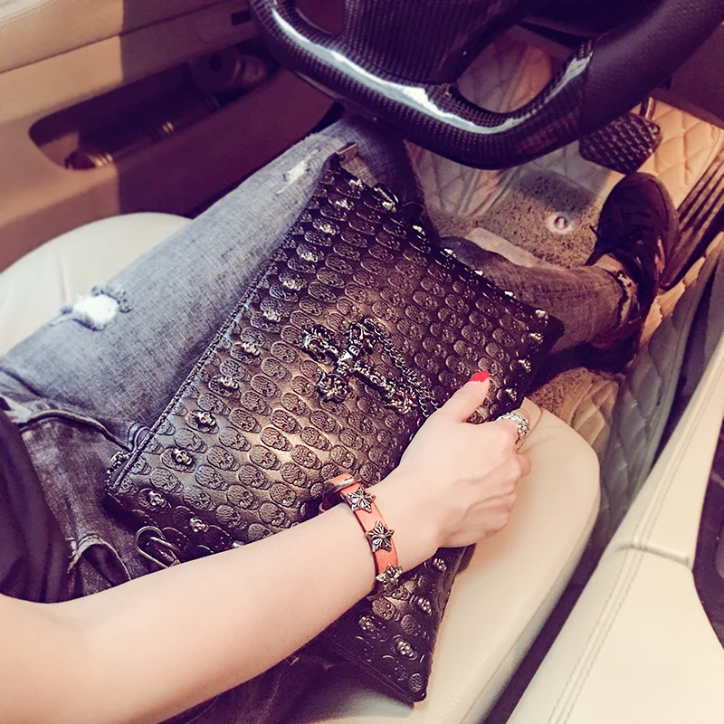 Najtaniej Tidog koreańska wersja torebki z czaszki IPAD sprzęgło torba