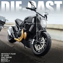 

1:12 Scale Ducat Devil Motobile Road Racing Motorcycle Simulation Decast Alloy Model Cross The Street Collection For Children