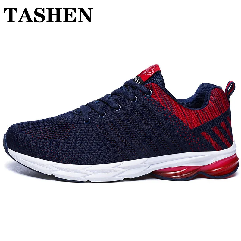 

2019 Summer Fashion Breathable Running Shoes Men Sneakers Fly-wire Mixed Color Sport Shoes Lightweight Walking Shoes