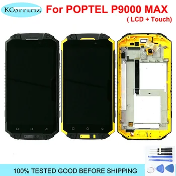 

5.5" For POPTEL P9000 MAX LCD Display Touch Screen Sensor Digitizer Assembly Original Black/Yellow Color Frame P9000MAX Display