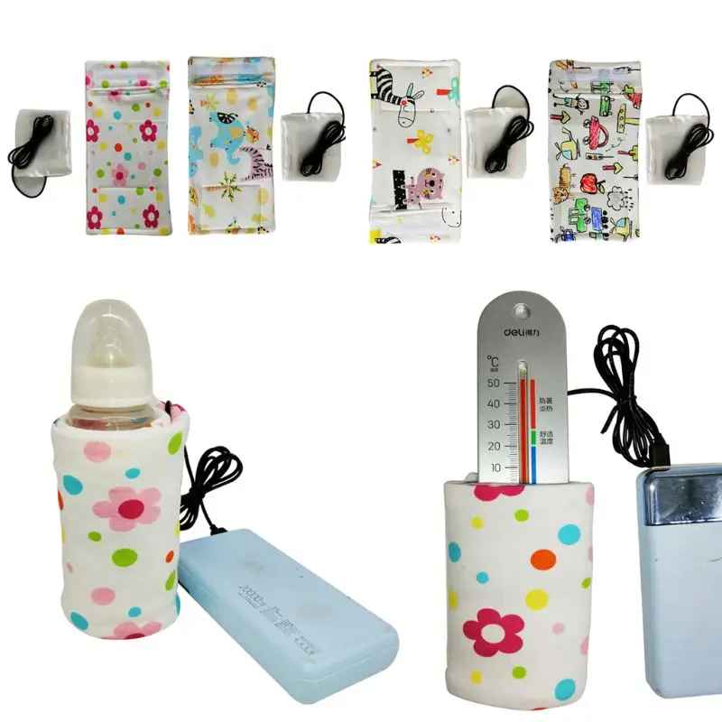 Chauffe-biberon avec chargeur USB | Portable, pour enfants en plein air, couvercle chauffant, pour soins de bébé, sac isolé