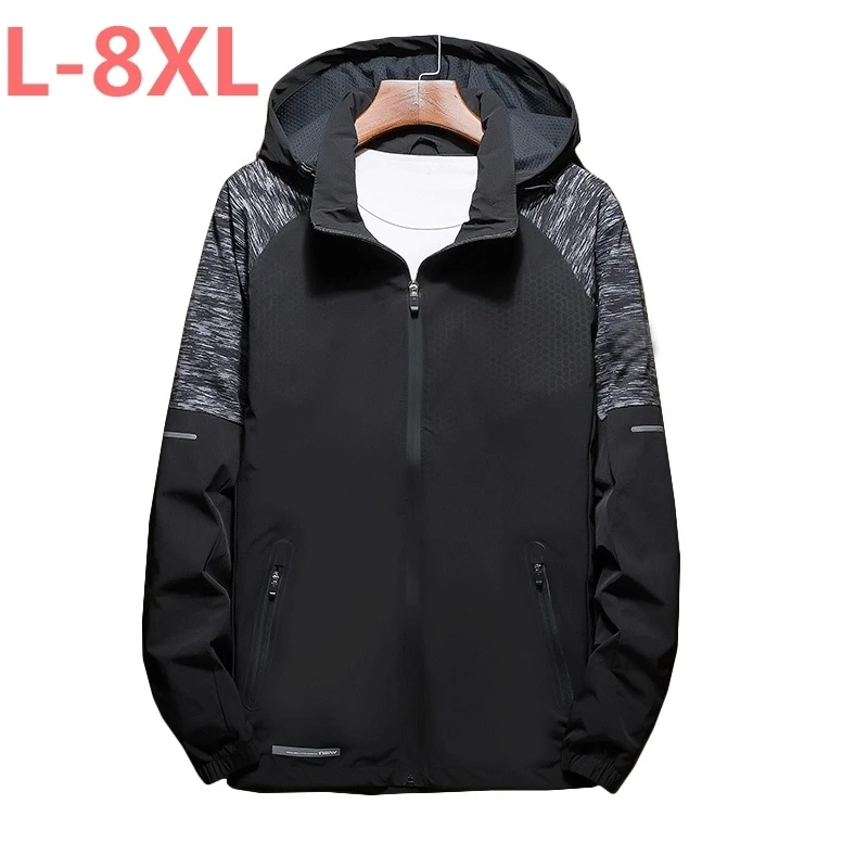 Большие размеры 8XL 7XL 6XL Новое поступление весенние мужские куртки модные пальто