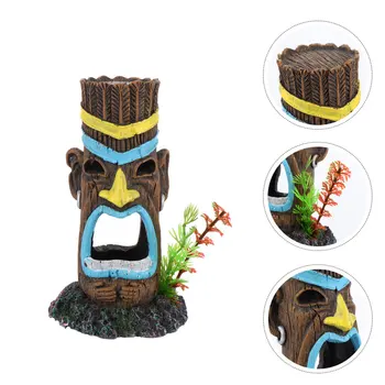 

1Pc Ornament Art Craft Simulation DIY Resin Aquarium Decoration Underwater Ornament Fish Tank Decoration Cave Adornment Garden D