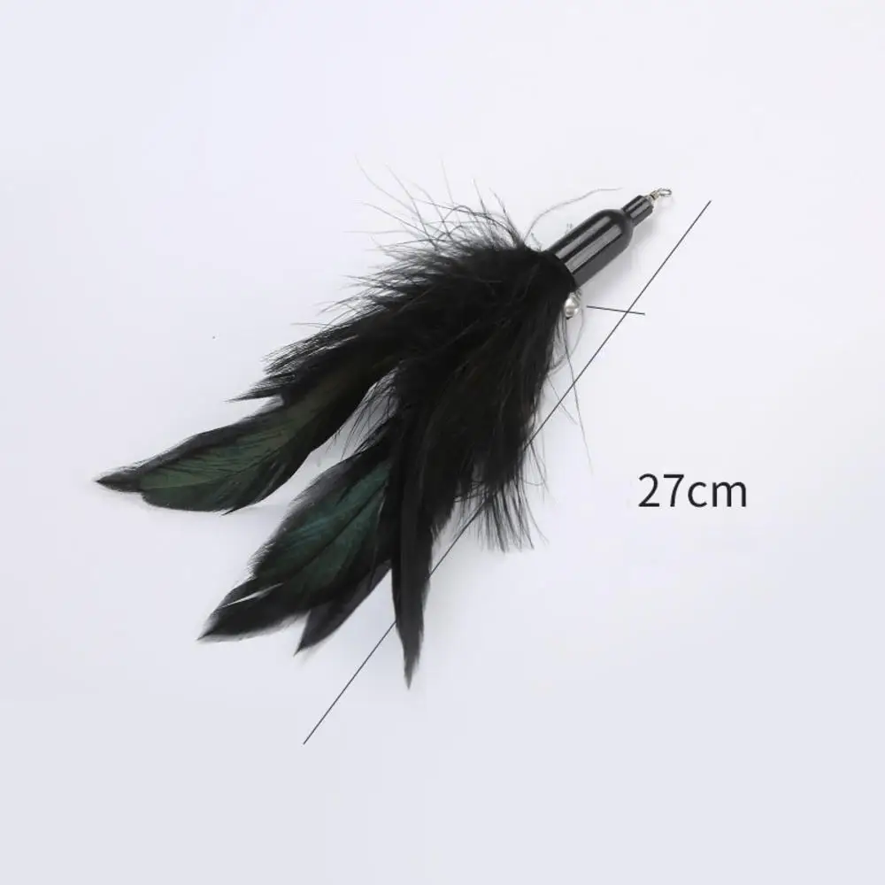 Pet Cat Toy Teaser Bell Feather Stretch Fishing Rod Play Wand Interactive Toys Pets Accessories High Qulity Replacement Heads Pet Cat Toy Teaser Bell Feather Stretch Fishing Rod Play Wand Interactive Toys Pets Accessories High Qulity Replacement Heads
