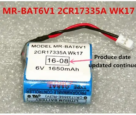 10 шт. MR-BAT6V1 2CR17335A WK17 6 В литиевая батарея plc с вилками/разъемами