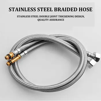 

60/70cm Stainless Steel Braided Hose Single-Head Pipe Inlet Hose Kitchen Faucet Hot And Cold On The Water Pipe Professional