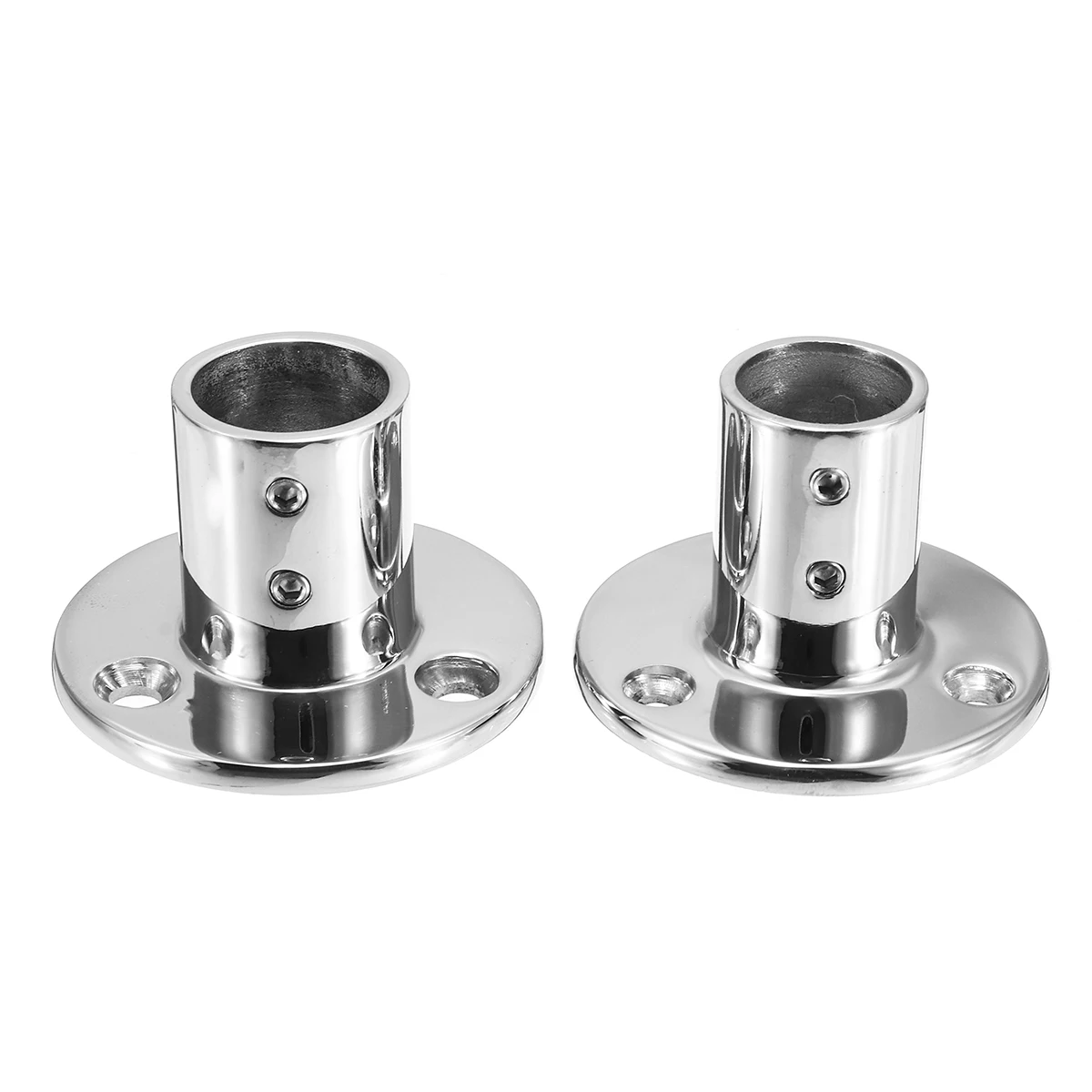 Boat Tube Pipe Base Marine 90° Railing Handrail Pipe Base Fitting Support 316 Stainless Steel Rust-resistant Marine Hardware