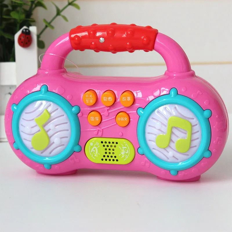 1pc-Mini-Radio-Shape-Music-and-Light-Baby-Kids-Electric-Music-Learning-Machine-Story-Telling-Educational (3)