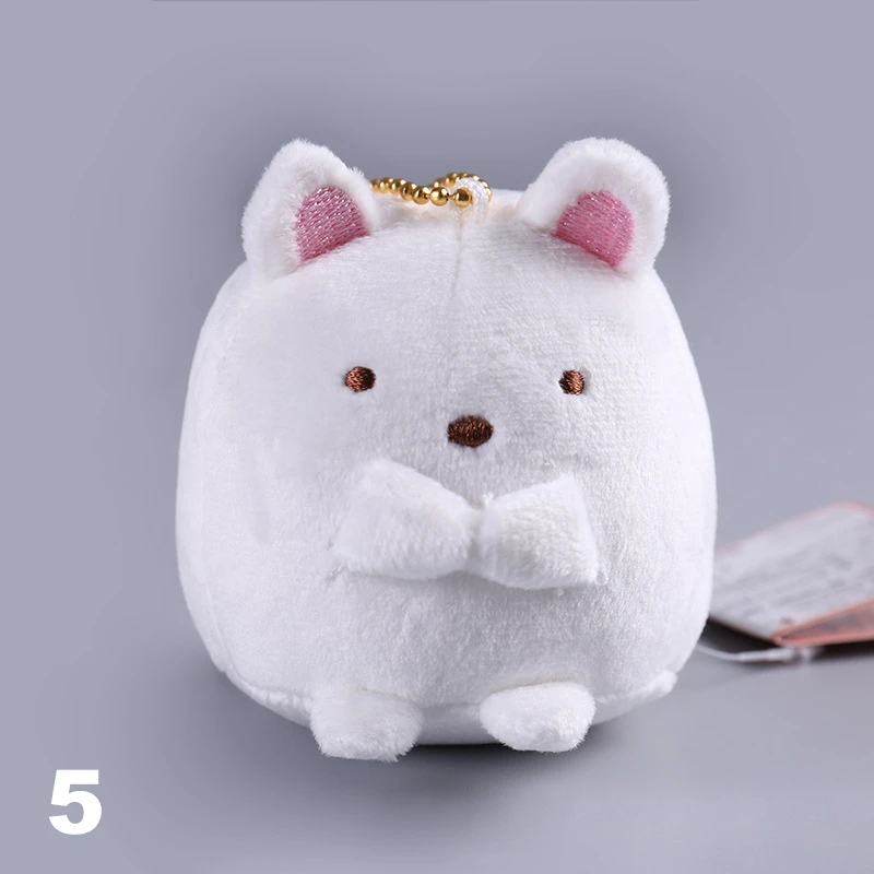 Sumikko Gurashi Keychain Ornament Peluche 8cm Stress Relieve Doll Kids Girl Cute Birthday Gift Plush Suffed Toys Kawaii Animal (2)