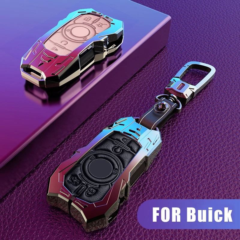 

Leather Car Key Case Cover For Buick Envision Vervno GS 20T 28T Encore NEW LACROSSE Opel Astra k Accessories Keychain