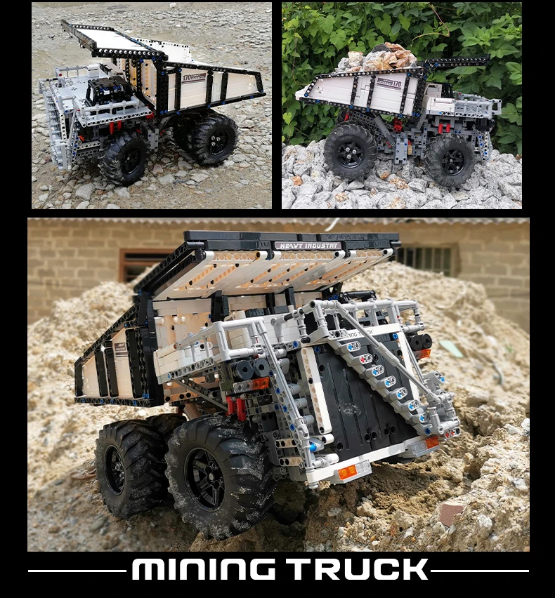 MOULD KING 13170 Liebher Terex T284 Mining Excavator Dump Truck