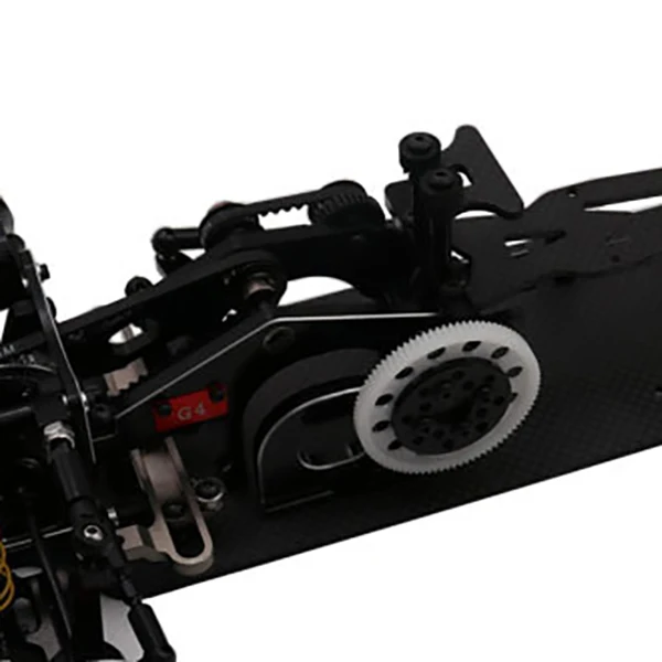 1/10 сплав и углеродное волокно 078055B G4 RC 4WD HSP Drift Racing Car Frame Body Kit Control DIY Black|Детали
