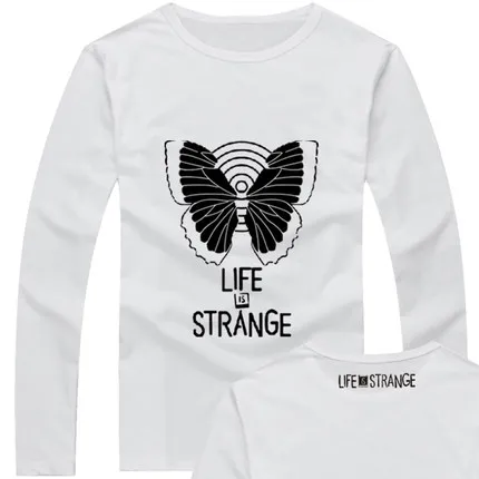 Новая летняя брендовая одежда Life Is Strange, Мужская футболка с круглым вырезом и принтом, хлопковая модная футболка с длинным рукавом