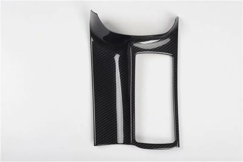 1pc Car stickers ABS carbon fiber grain Central control glass cup panel decoration cover for 2009-2
