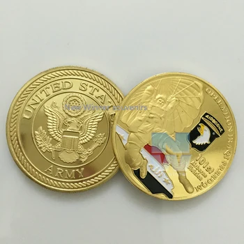 

5pcs/lot Operation iraqi Freedom Coin US Air Army Gold Souvenir coins Hot Sale