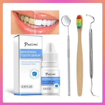

Dental Teeth Whitening Serum Dental Bleaching Teeth Whitener Cleaning Plaque Stains Remover Oral Hygiene Tooth Care Dental Tools