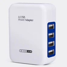 Умное usb-устройство для Зарядное устройство 4 Порты несколько настенный адаптер 5В 3.1A зарядка Быстрая зарядка для iPhone и Android мобильного телефона устройства