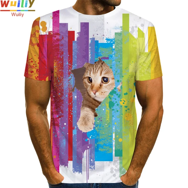Men's Squirrel T Shirt 3D Print Shirt Animal Graphic Tees Lovely Pattern Tops Men/Women Cute Puppy Face Tee Funny Pet T-shirt 3d pet cat