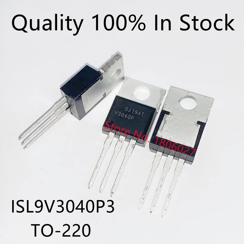 

10 шт./лот новый оригинальный ISL9V3040P3 V3040P 21A 430V TO220 N-channel IGBT power