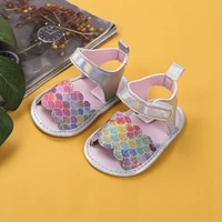 Baby Sandals, Toddler Fish Scale patterns Anti-Slip Footwear Walking Shoes Prewalker for Summer, 3-9 Months 5